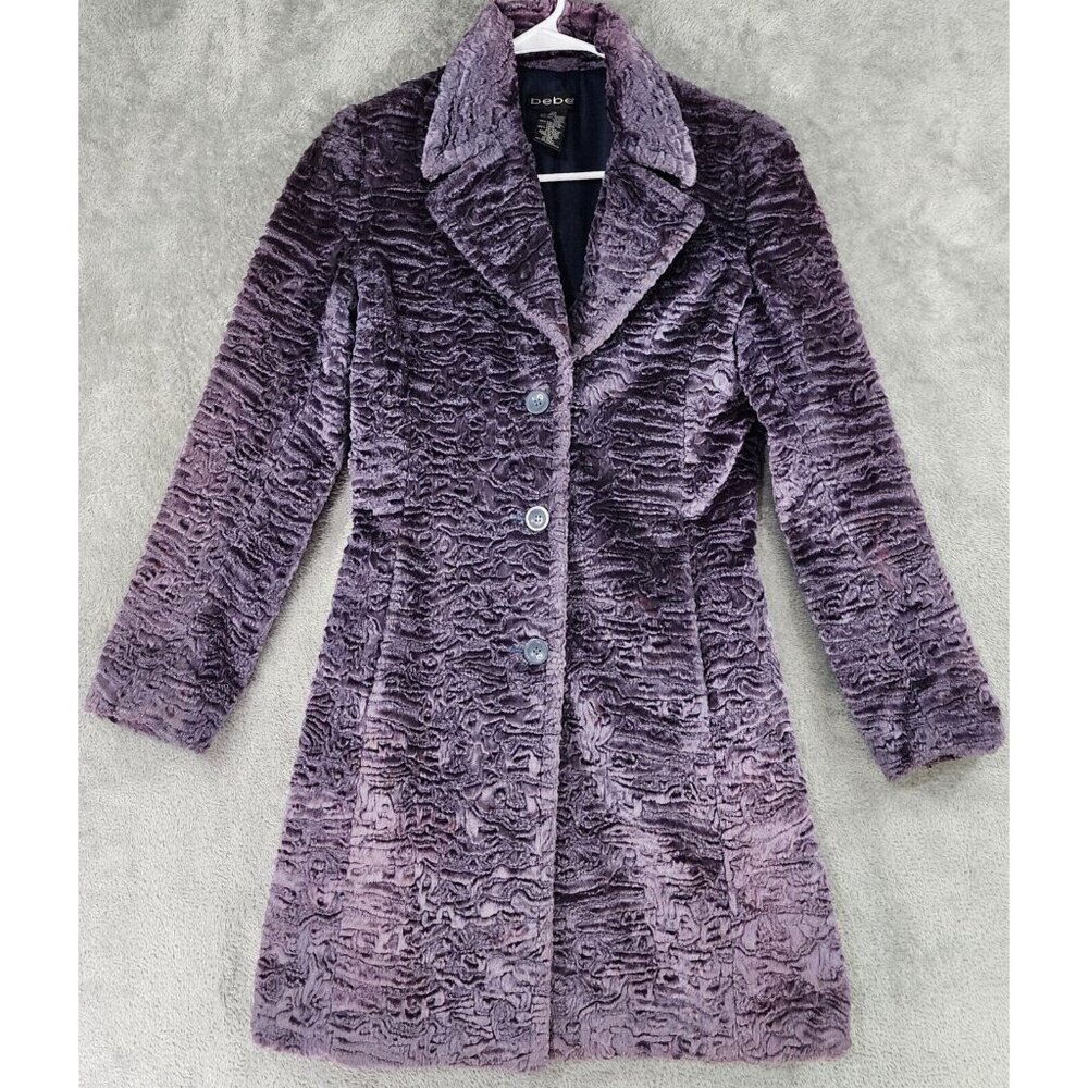 Bebe XS Purple Vintage Faux Persian Coat: NO REASONABLE OFFER REFUSED!